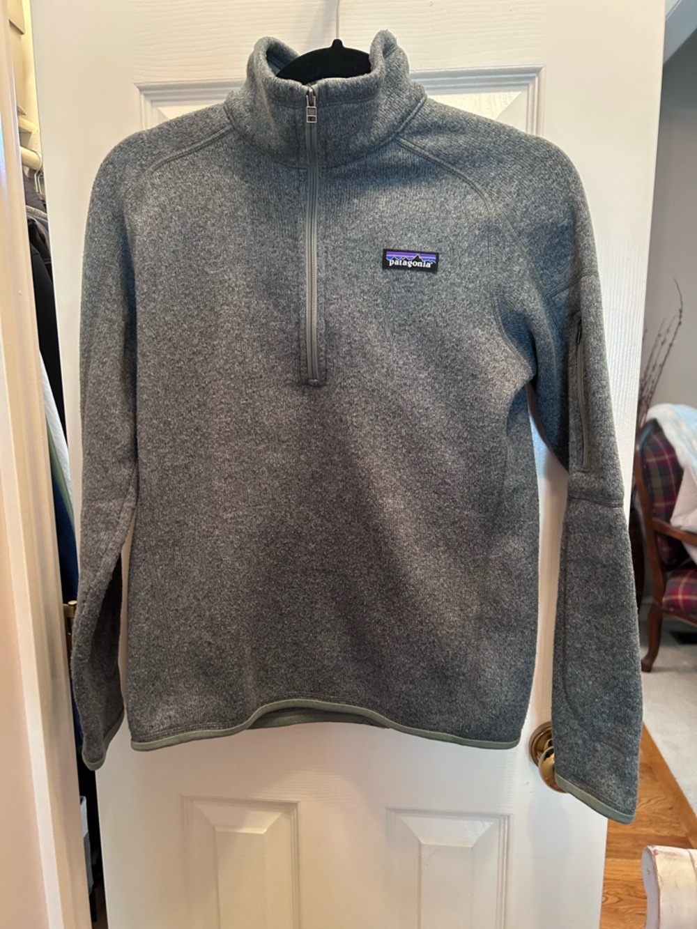 Patagonia Green Heather Better Sweater 1/4 Zip Pullover. Size S.